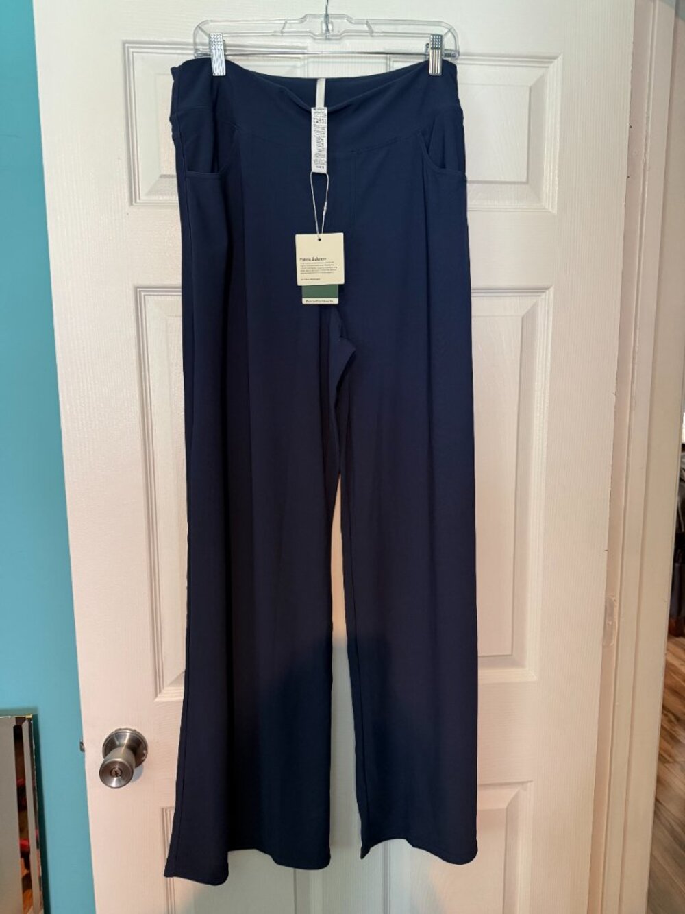 Blue Halara Navy Blue wide Lag Pants - Picture 6 of 6